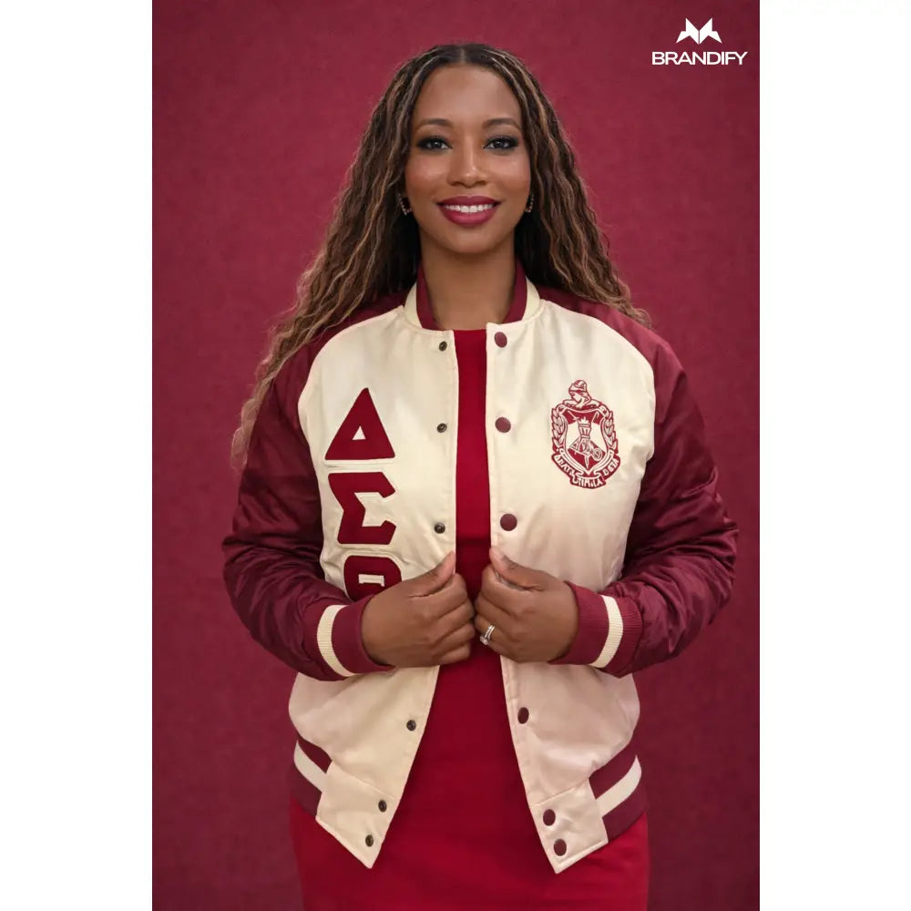 Custom Delta Sigma Theta Sorority Apparel Style 3 back view with custom line name and number