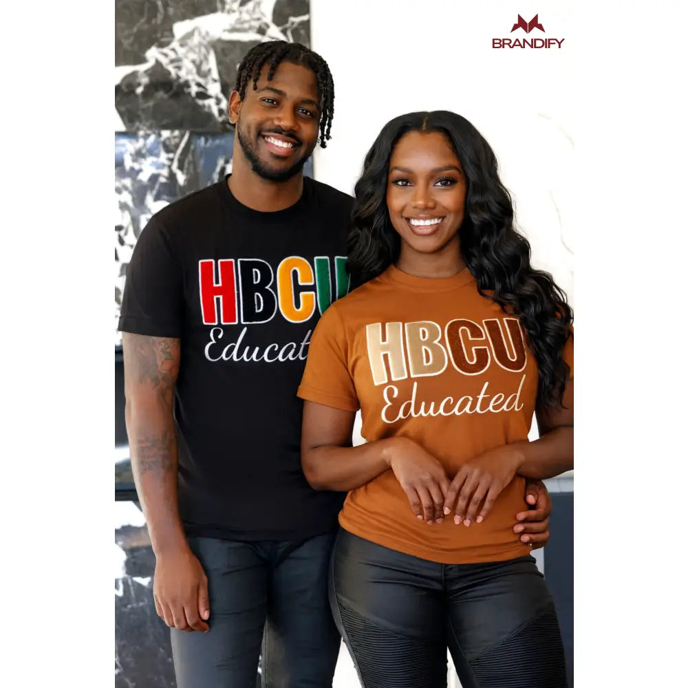 Custom Educated HBCU Chenille Sweatshirt front view with personalized college design
