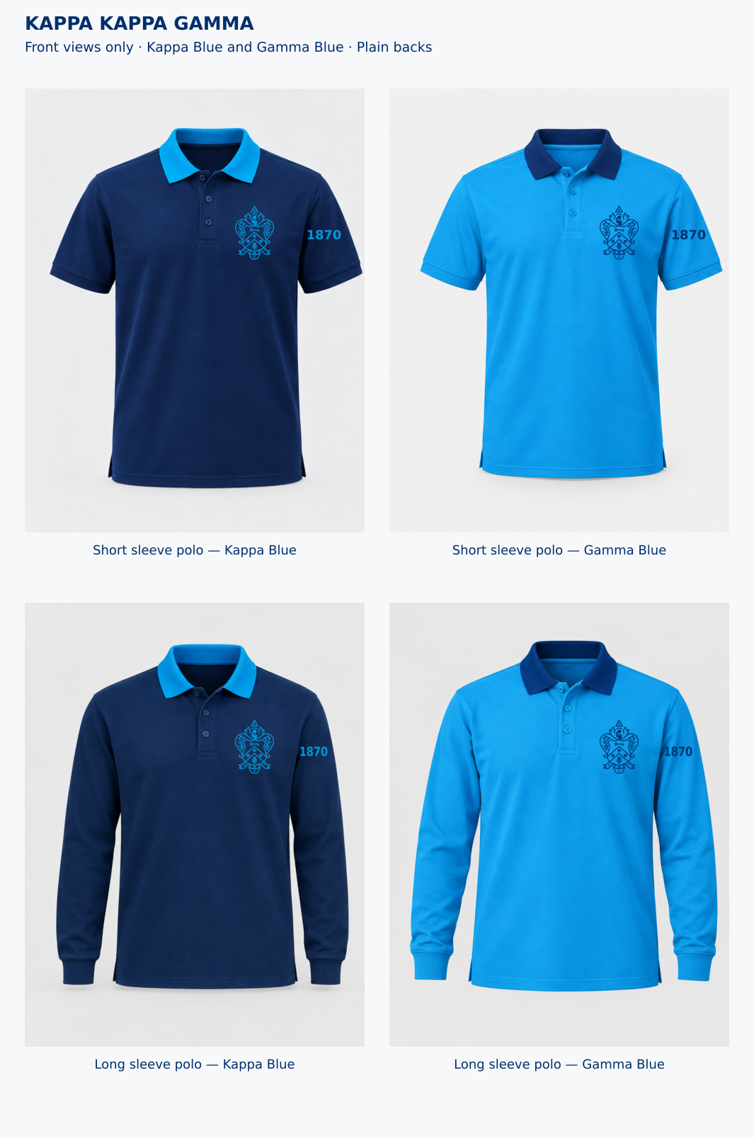 Kappa Kappa Gamma polo collection overview