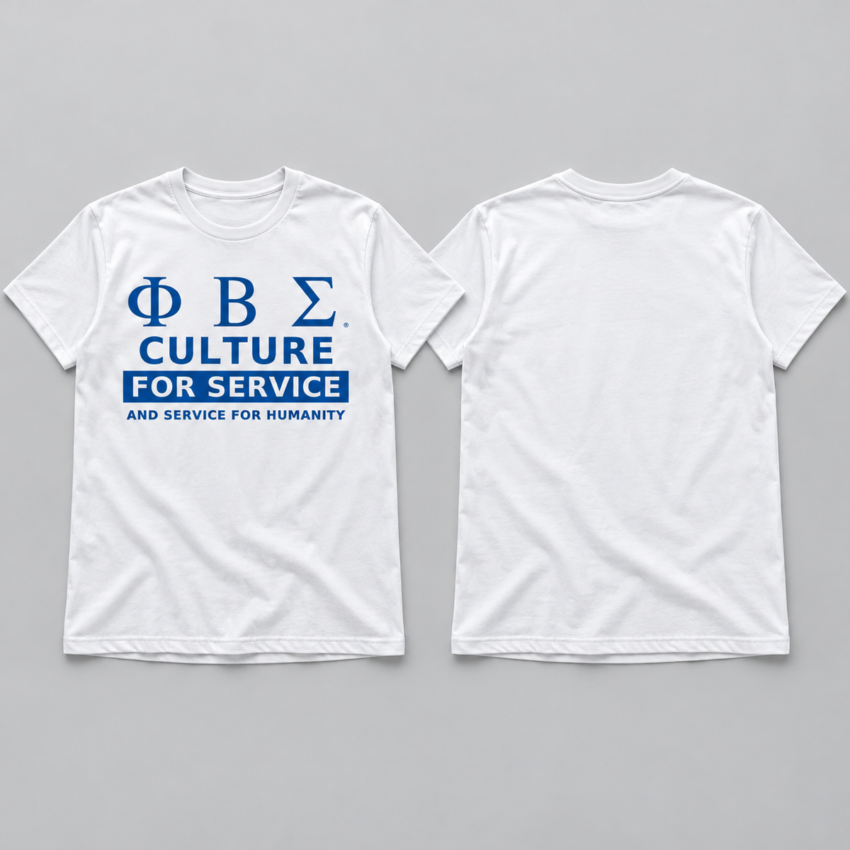 Approved Phi Beta Sigma white Culture Service T-shirt