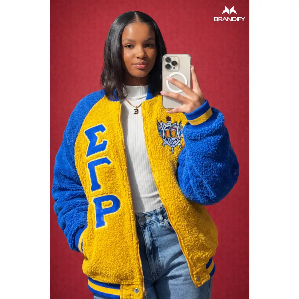 Custom Sigma Gamma Rho Sorority Apparel Style 3 back view with custom line name and number