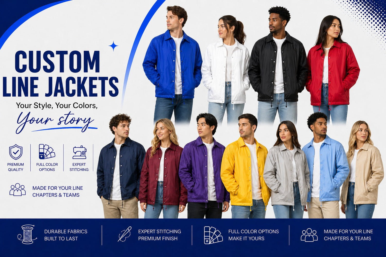 Custom Line/Crossing Jackets