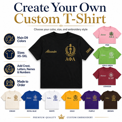 Custom Embroidered T-Shirt – Design Your Own Personalized Shirt - product image 4