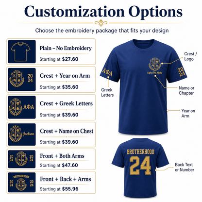 Custom Embroidered T-Shirt – Design Your Own Personalized Shirt - product image 2