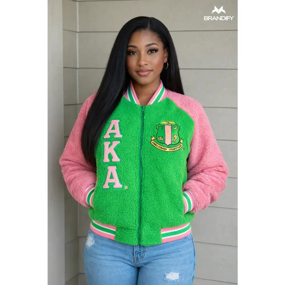 Custom Alpha Kappa Alpha Sorority Apparel Style 2 back view with custom line name and number