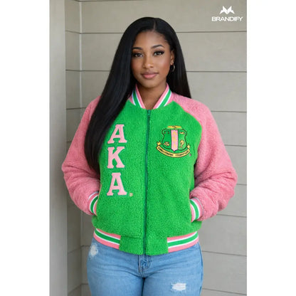 Custom Alpha Kappa Alpha Sorority Apparel Style 2 back view with custom line name and number