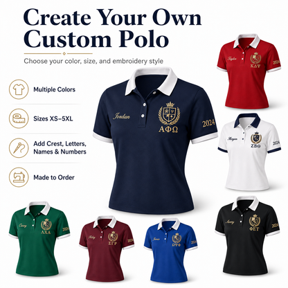Custom Embroidered Polo Shirt – Design Your Own Personalized Polo - product image 1