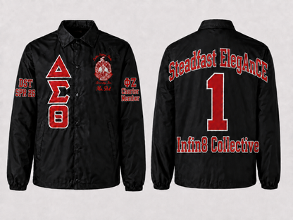 Delta Sigma Theta Personalized Embroidered Line Jacket – Personalized | Pirani9