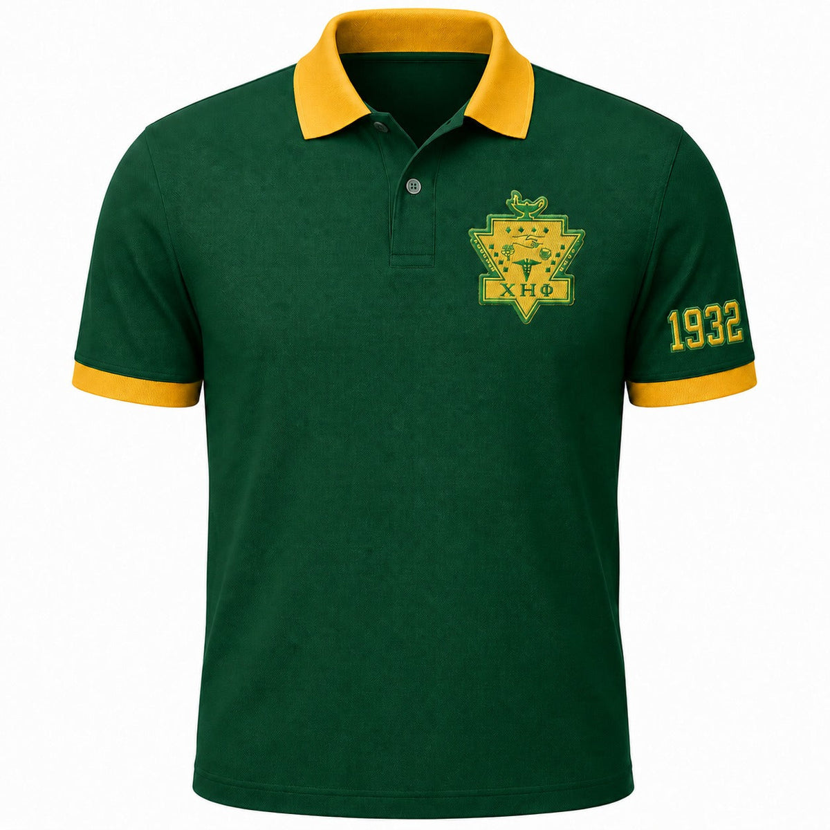 Chi Eta Phi Sorority Polo Shirt, Green Gold Personalized Embroidered Nursing – Personalized | Pirani9