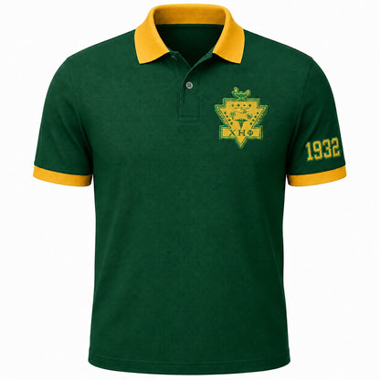 Chi Eta Phi Sorority Polo Shirt, Green Gold Personalized Embroidered Nursing – Personalized | Pirani9