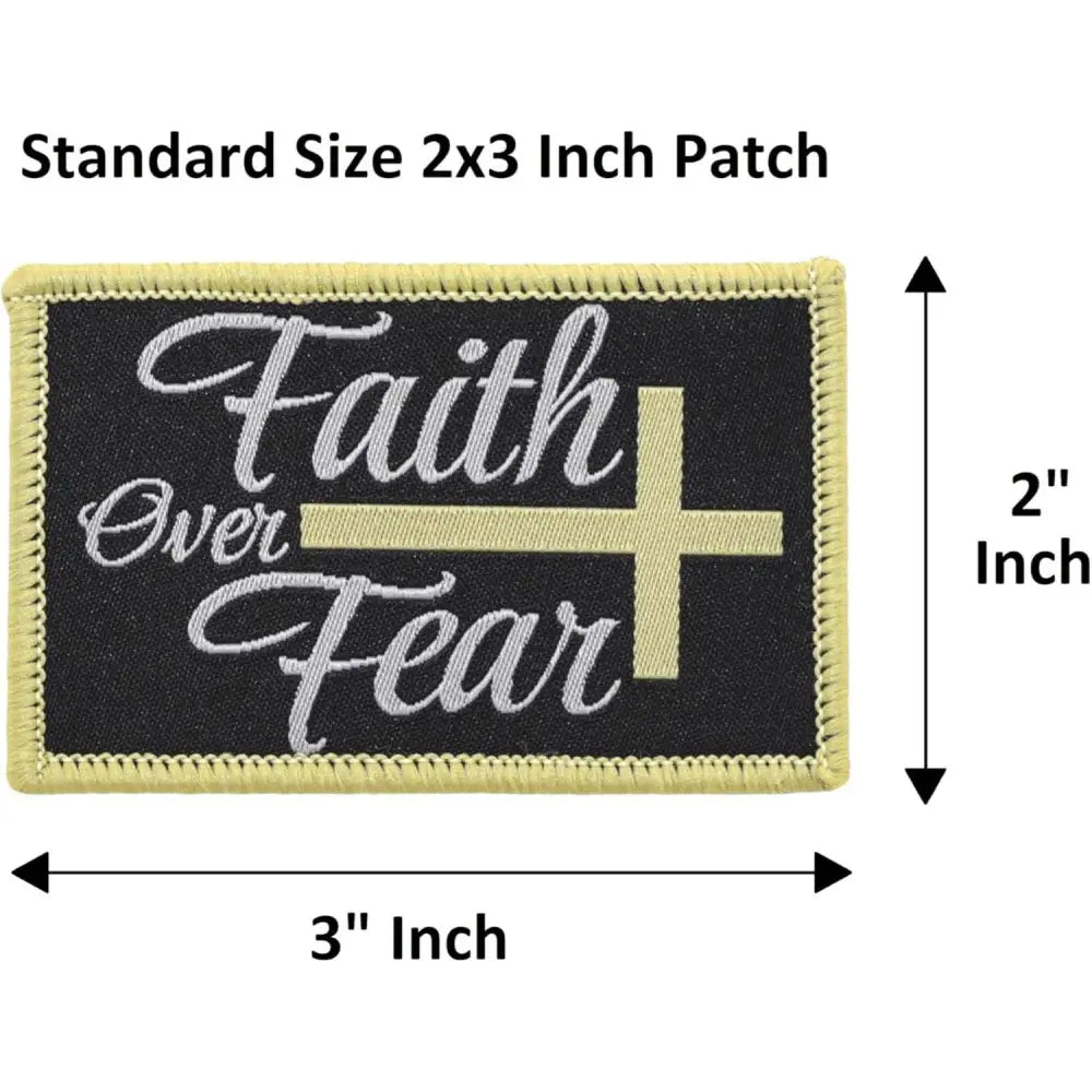 Christian Morale Patch Set close view showing woven or embroidered details
