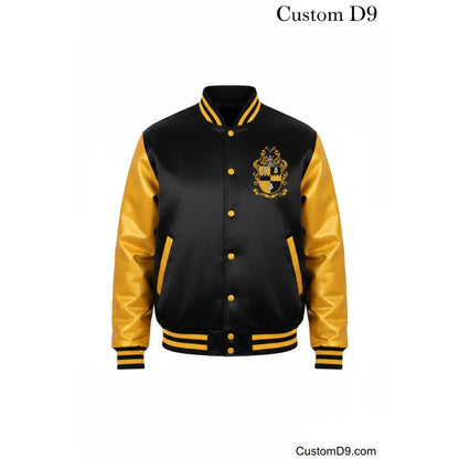 Custom Alpha Phi Alpha Bomber Jacket front view with organization-inspired bomber design