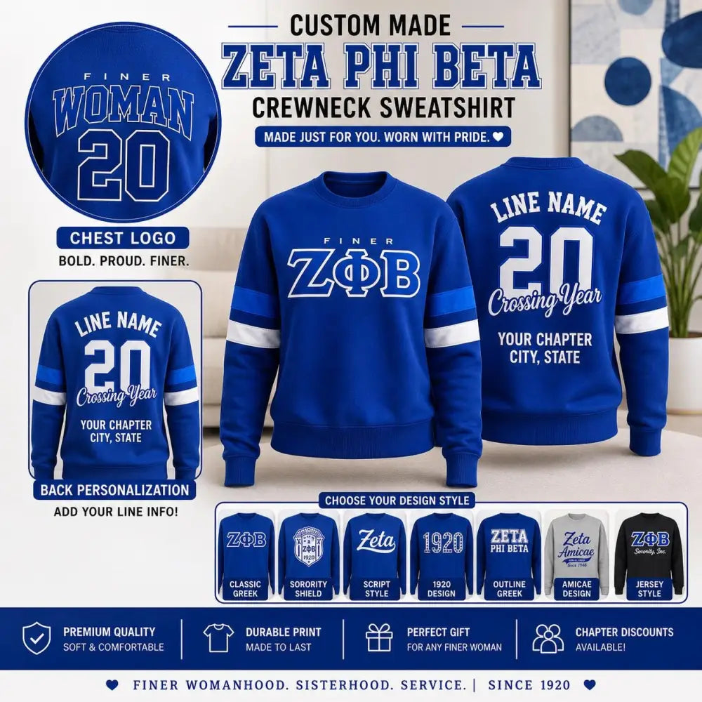 Red Zeta Phi Beta Custom Line Jacket with personalized front, back, and sleeve embroidery