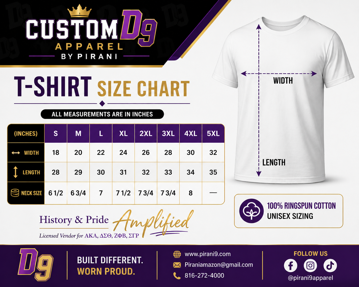 White Premium Custom T-Shirt – Made to Order Unisex Tee for Groups & Organizations (Copy) (Copy)