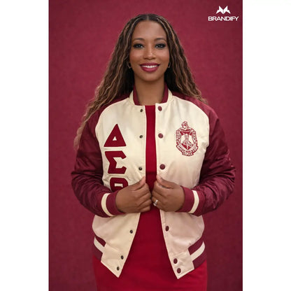 Custom Delta Sigma Theta Sorority Apparel Style 3 back view with custom line name and number