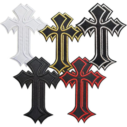 Embroidered Cross Patch Set complete decorative patch set