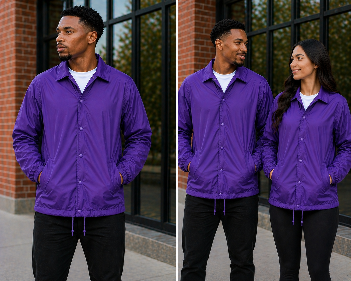 Purple Premium Custom Line Jacket – Made to Order Coach Jacket with Personalization Options (Copy) (Copy) (Copy) (Copy) (Copy)
