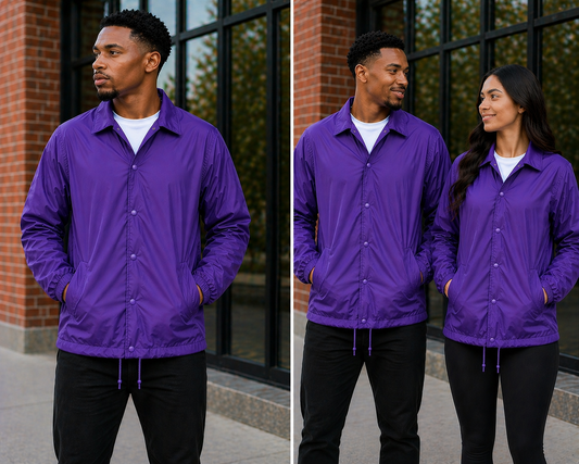 Purple Premium Custom Line Jacket – Made to Order Coach Jacket with Personalization Options (Copy) (Copy) (Copy) (Copy) (Copy)