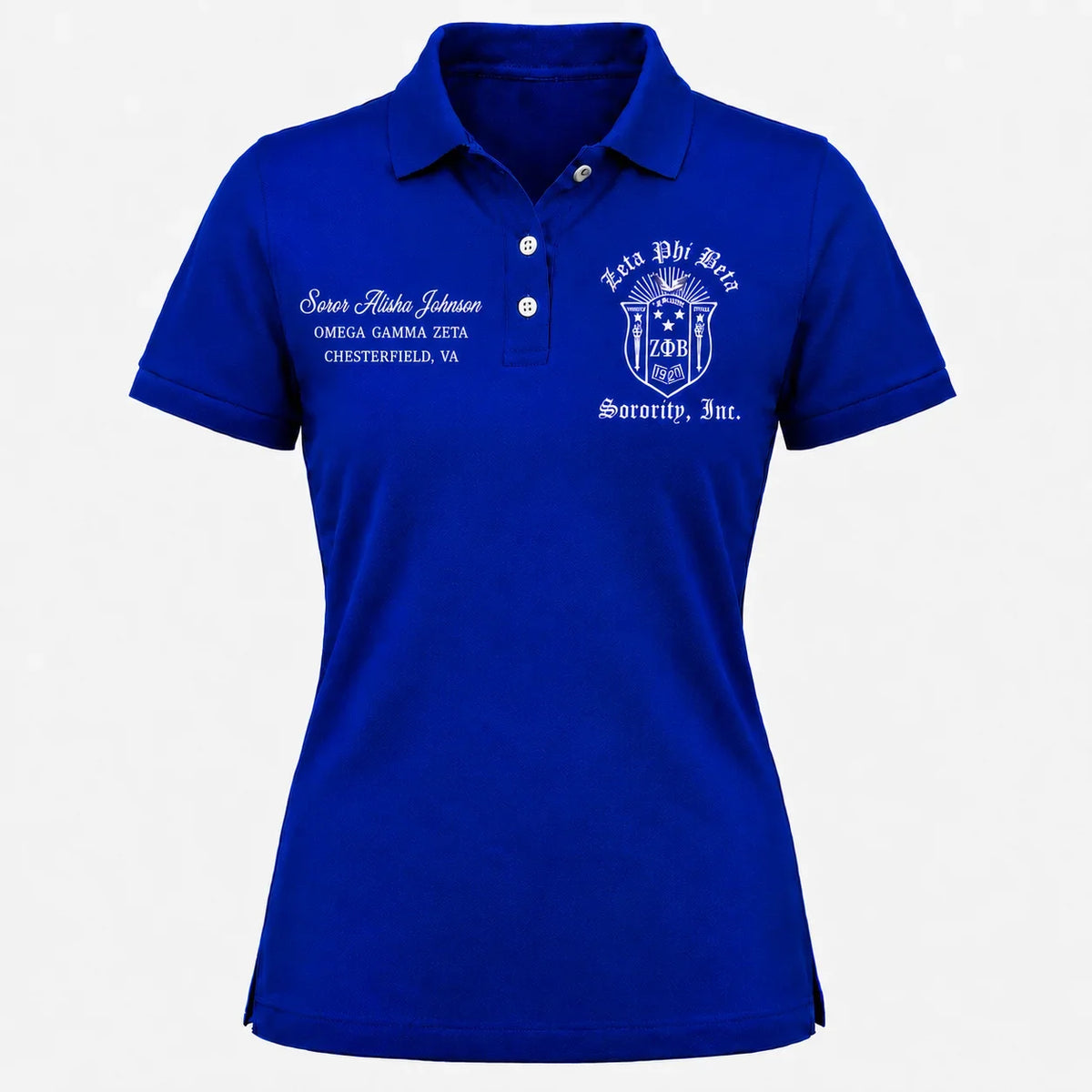Custom Zeta Polo Design for Omega Gamma Zeta Chapter Members - product image 1