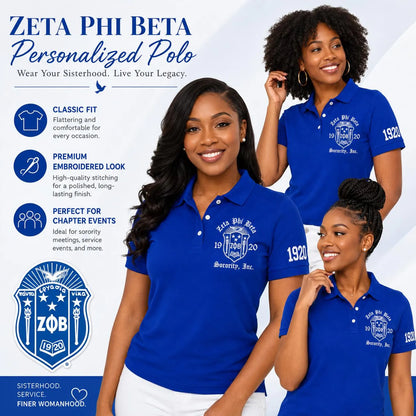 Custom Zeta Polo Design for Omega Gamma Zeta Chapter Members - product image 2