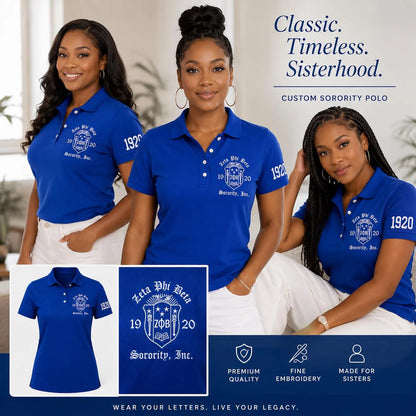 Custom Zeta Polo Design for Omega Gamma Zeta Chapter Members - product image 4