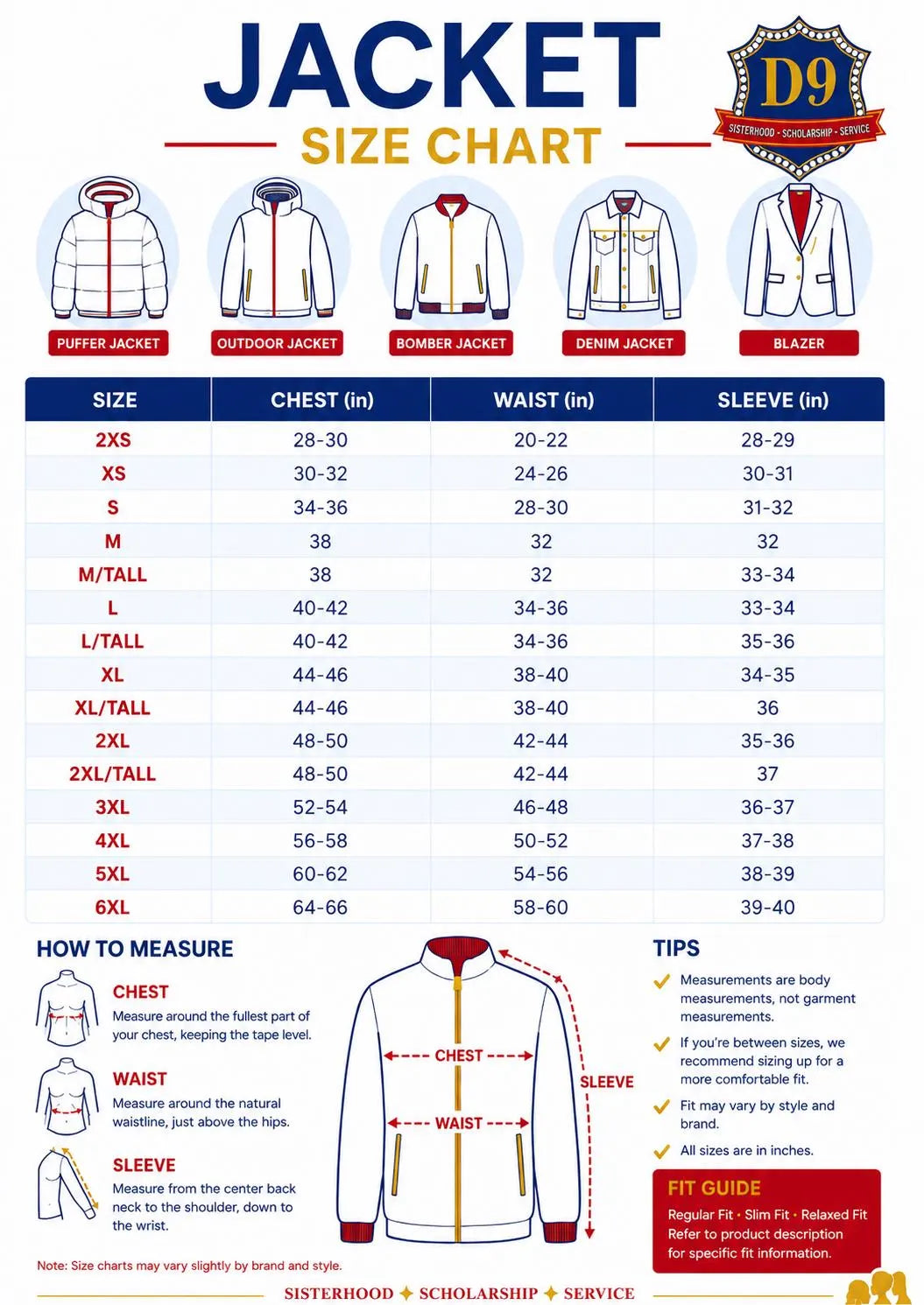 Red custom embroidered Coach Line Jacket with personalized front, back, and sleeve embroidery