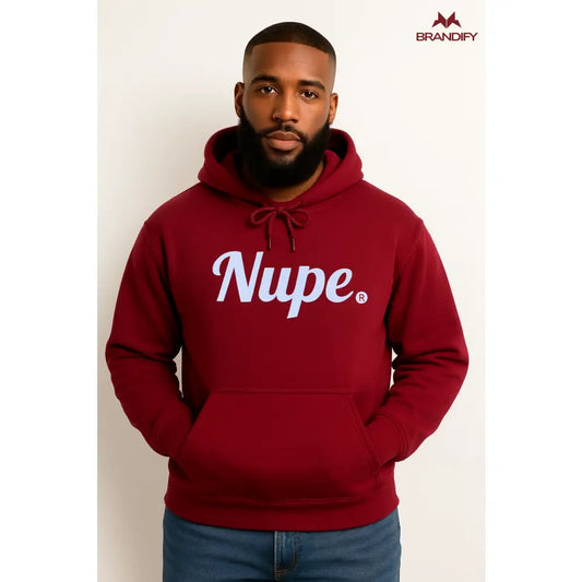 Custom Iota Phi Theta Hoodie front view with personalized brown and gold design