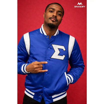 Custom Phi Beta Sigma Fraternity Apparel back view with custom line name and number