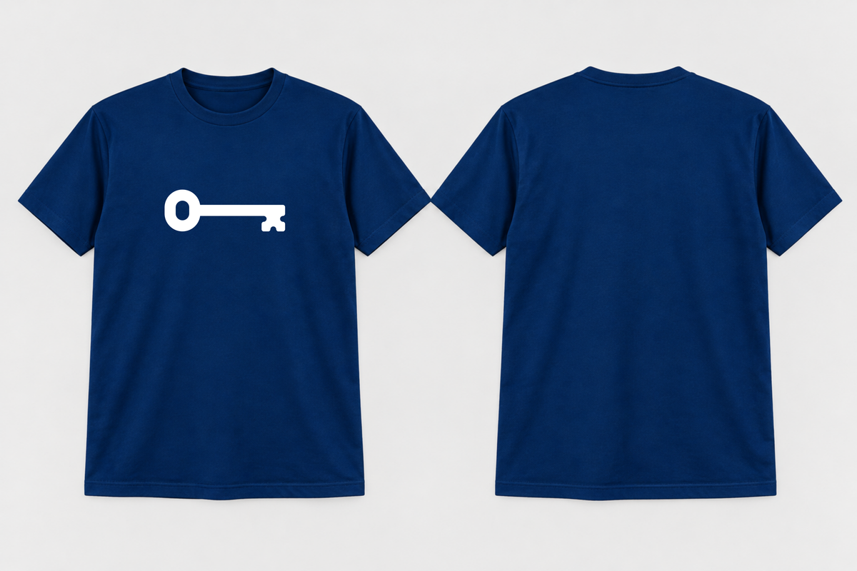 Approved Kappa Kappa Gamma Kappa Blue Traditional Key T-shirt