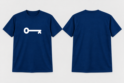 Approved Kappa Kappa Gamma Kappa Blue Traditional Key T-shirt