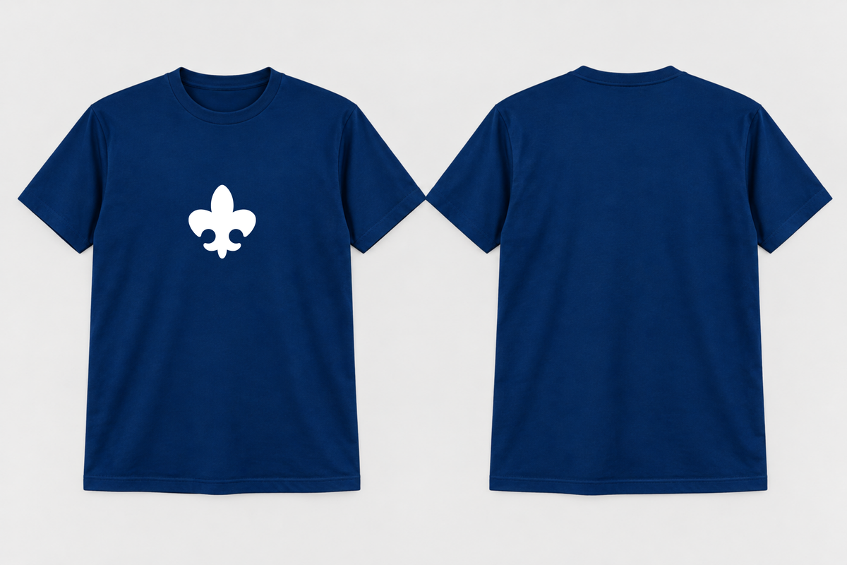 Approved Kappa Kappa Gamma Kappa Blue Fleur-de-Lis T-shirt