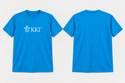 Approved Kappa Kappa Gamma Gamma Blue Horizontal Greek Key T-shirt