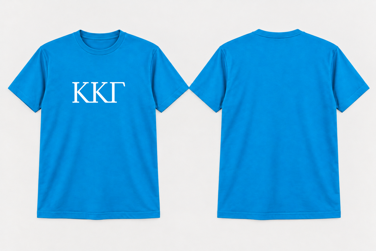 Approved Kappa Kappa Gamma Gamma Blue Greek Letters T-shirt