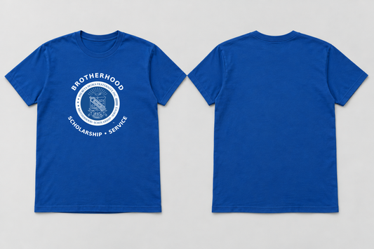 Approved Phi Beta Sigma royal blue Principles Seal T-shirt