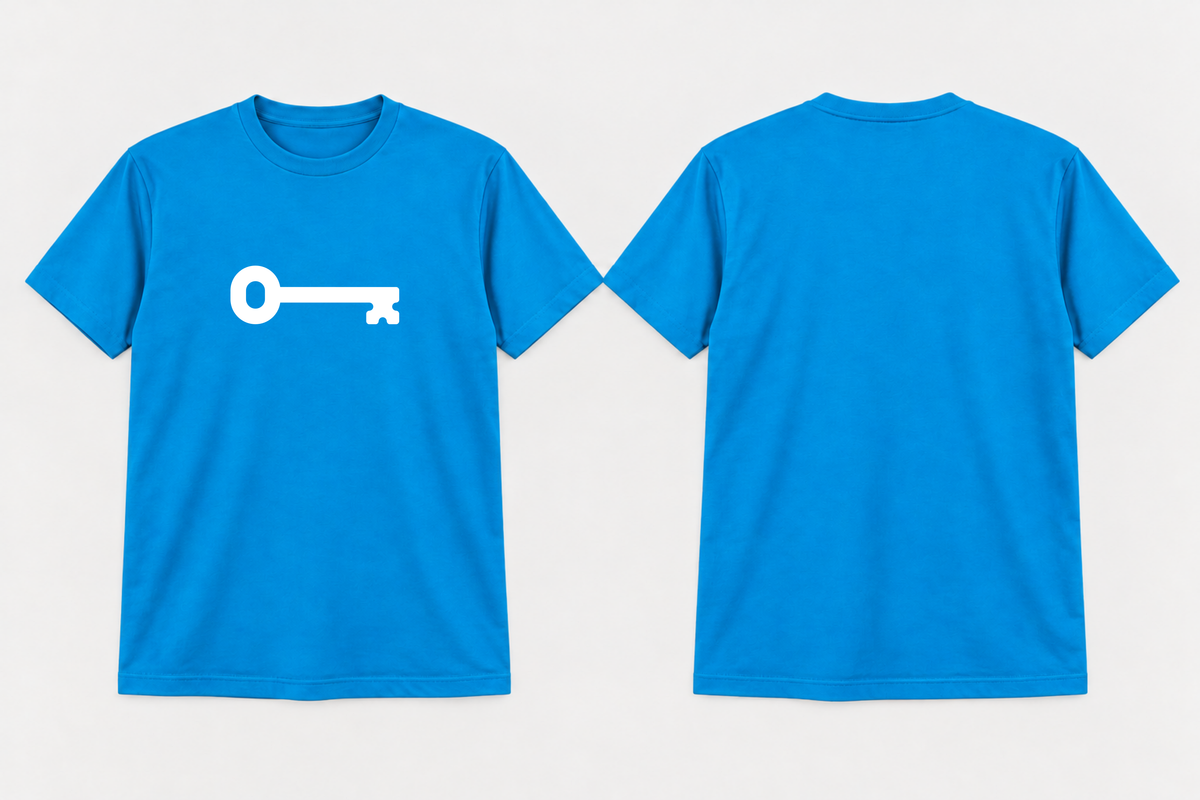 Approved Kappa Kappa Gamma Gamma Blue Traditional Key T-shirt