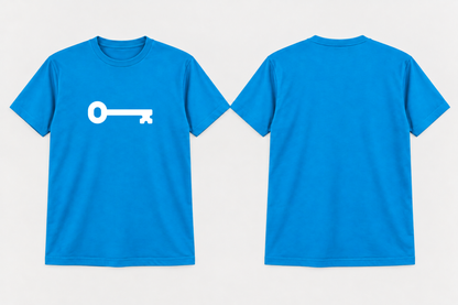 Approved Kappa Kappa Gamma Gamma Blue Traditional Key T-shirt