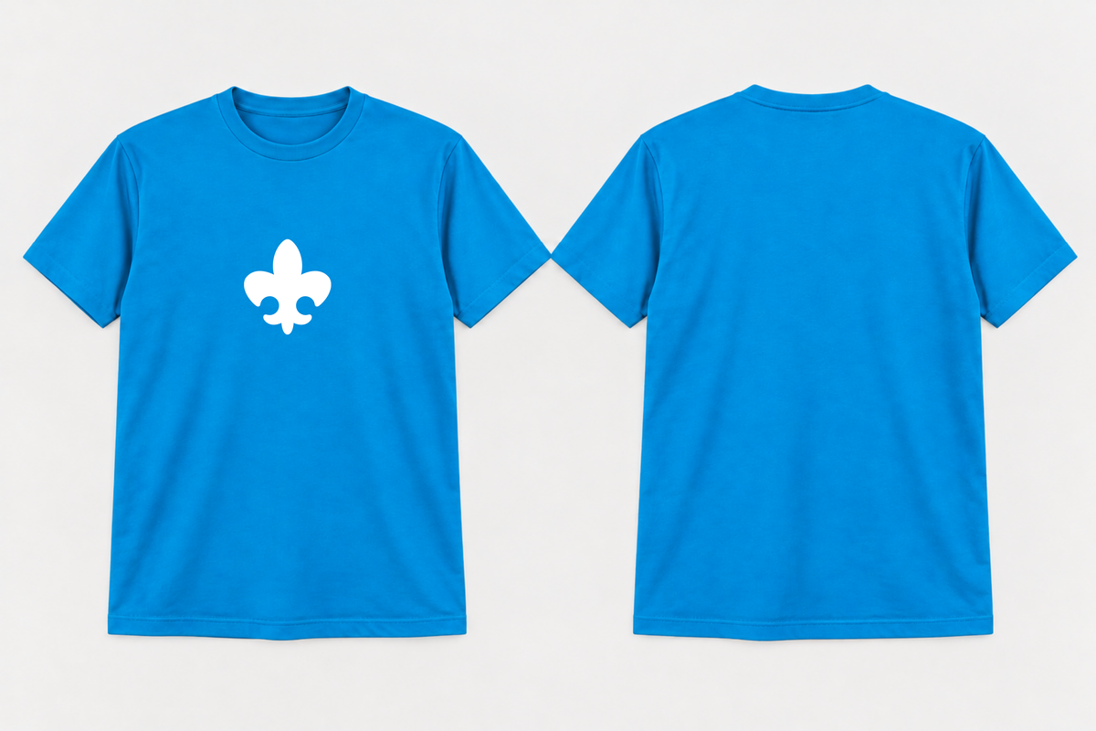 Approved Kappa Kappa Gamma Gamma Blue Fleur-de-Lis T-shirt