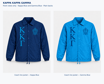 Kappa Kappa Gamma line jacket collection overview