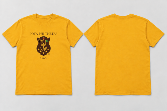 Approved Iota Phi Theta gilded gold Classic Shield 1963 T-shirt