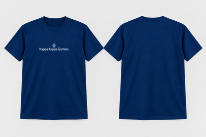 Approved Kappa Kappa Gamma Kappa Blue Classic Brandmark T-shirt