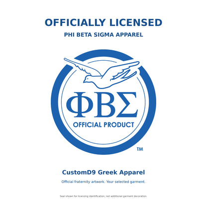 Officially Licensed Phi Beta Sigma White & Royal Blue Cardigan – Custom Embroidery additional image 4