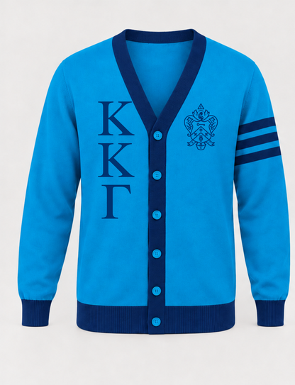 Approved Kappa Kappa Gamma Gamma Blue cardigan