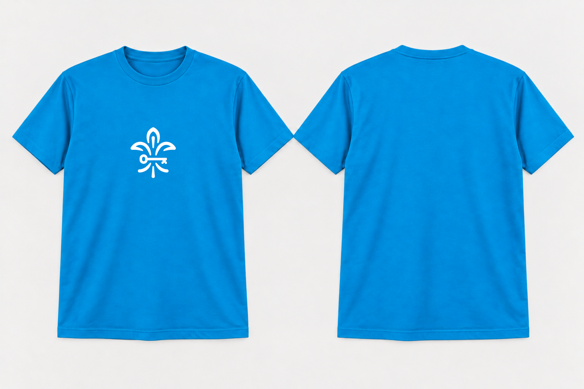 Approved Kappa Kappa Gamma Gamma Blue Fleur-de-Key T-shirt
