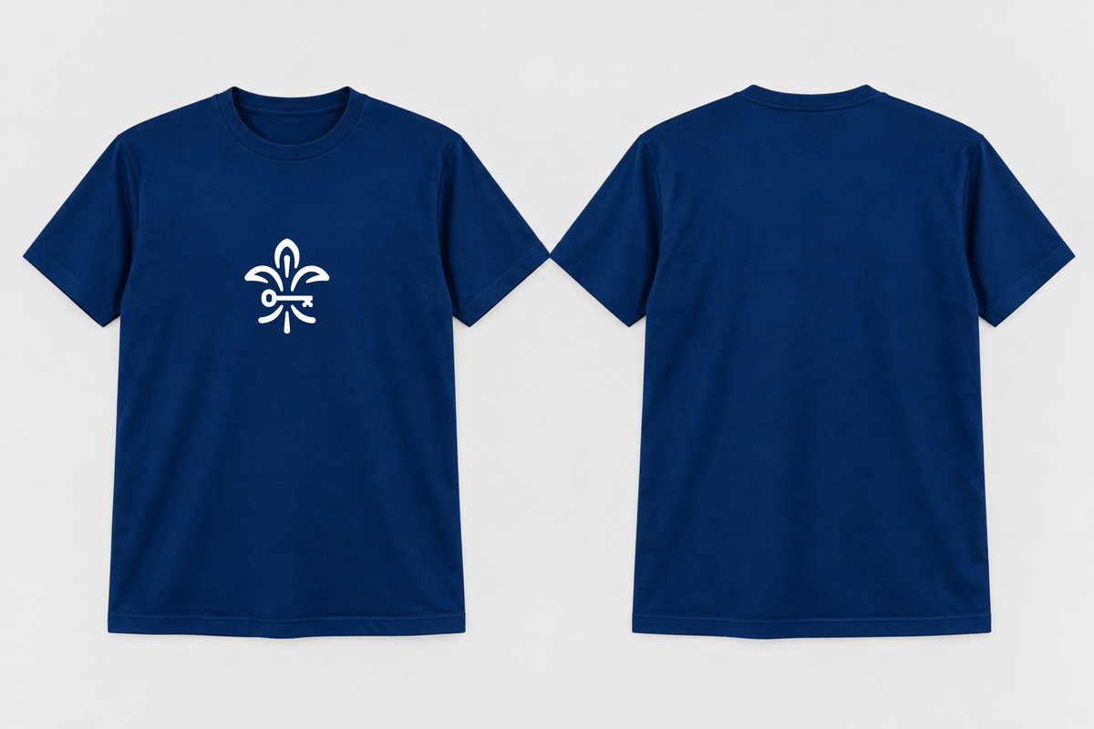 Approved Kappa Kappa Gamma Kappa Blue Fleur-de-Key T-shirt