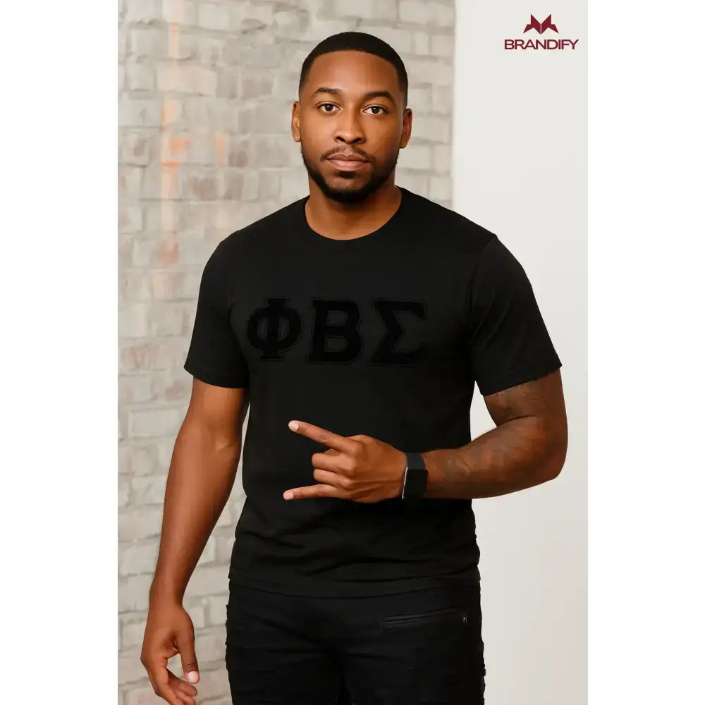 Custom Phi Beta Sigma Crewneck Sweatshirt front view with personalized royal blue and white design