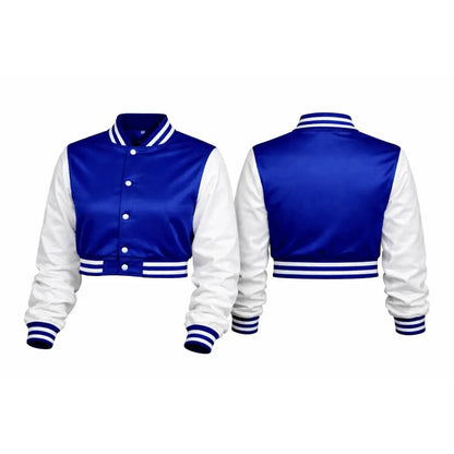 Gold / Red Zeta Phi Beta Cropped Line Jacket with personalized front, back, and sleeve embroidery